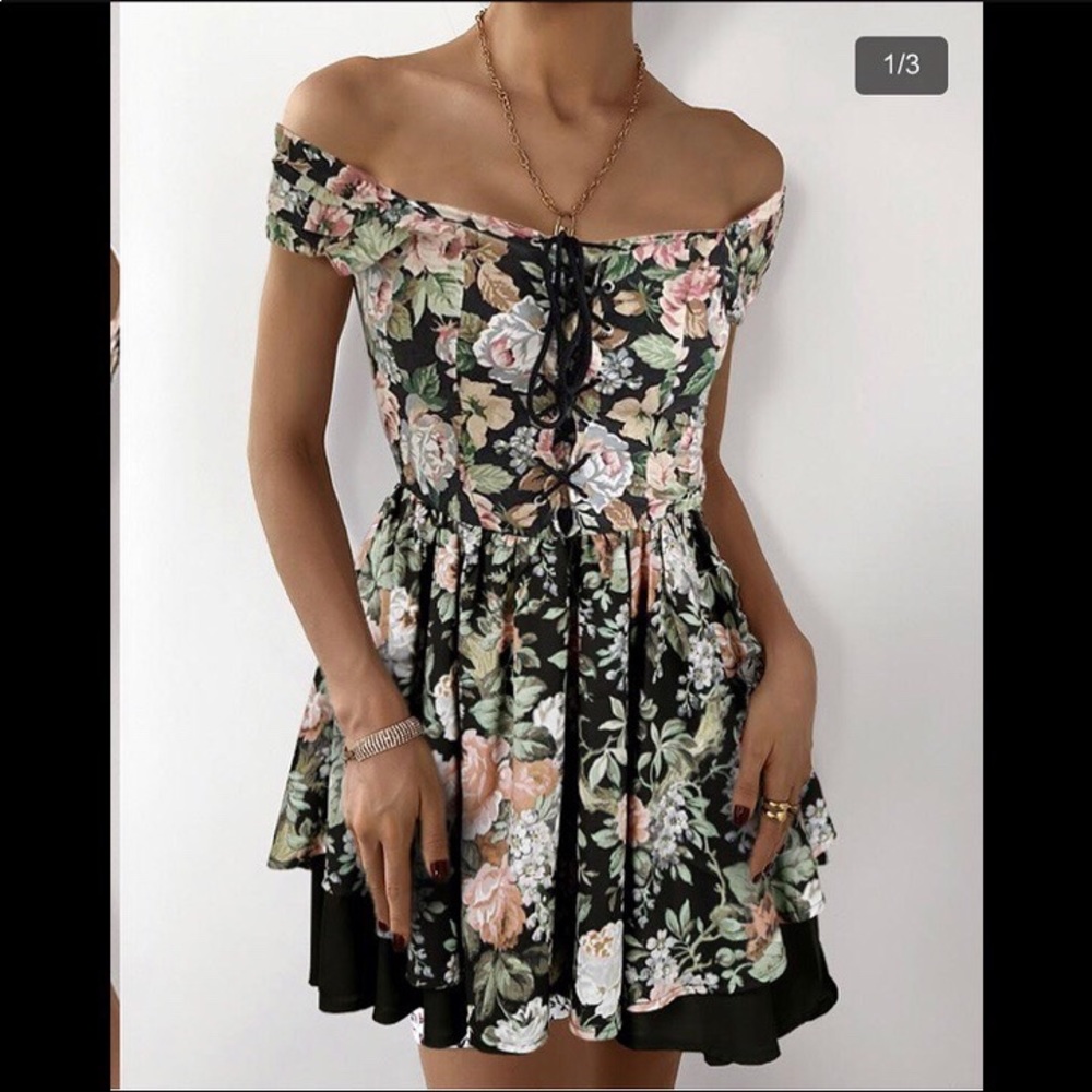 NWT floral Lana del Rey corset dress
